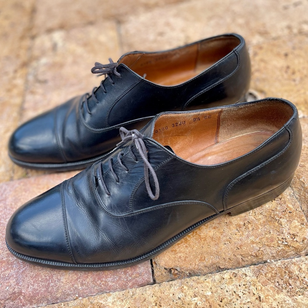 Salvatore Ferragamo Dress Shoes Sz 9.5 EE - Picture 1 of 6